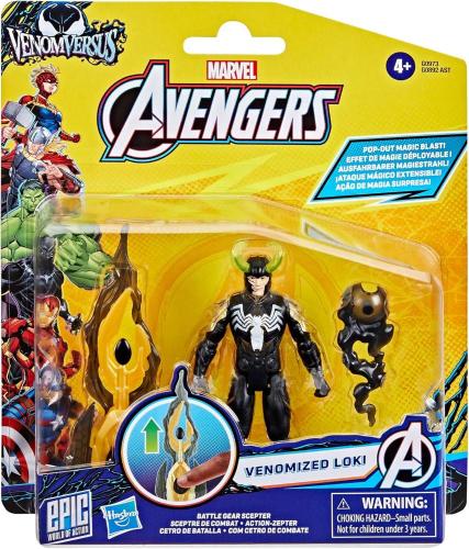 AVENGERS VENOMIZED LOKI CON VENOM 10 CM