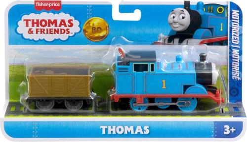 THOMAS & FRIENDS GRANDI AMICI MOTORIZZATI LOCOMOTIVA THOMAS VAGONE IN LEGNO
