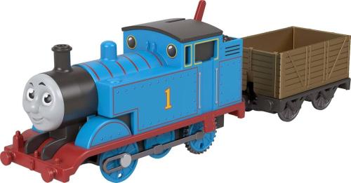 THOMAS & FRIENDS GRANDI AMICI MOTORIZZATI LOCOMOTIVA THOMAS VAGONE IN LEGNO