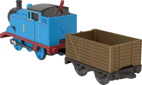 THOMAS & FRIENDS GRANDI AMICI MOTORIZZATI LOCOMOTIVA THOMAS VAGONE IN LEGNO