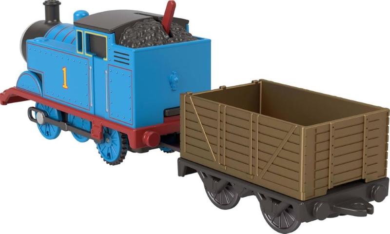 THOMAS & FRIENDS GRANDI AMICI MOTORIZZATI LOCOMOTIVA THOMAS VAGONE IN LEGNO
