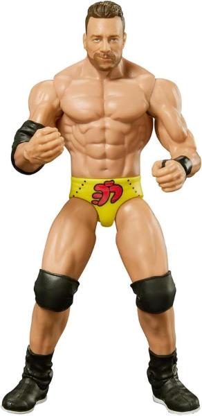 PERSONAGGIO WWE TOP CAMPIONI WRESTILING LA KNIGHT CON COSTUME GIALLO