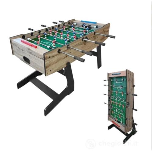 CALCETTO CALCIO BALILLA PIEGHEVOLE DELUXE VERTICALE