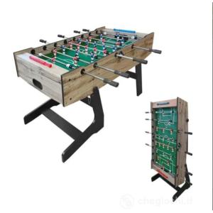 CALCETTO CALCIO BALILLA PIEGHEVOLE DELUXE VERTICALE