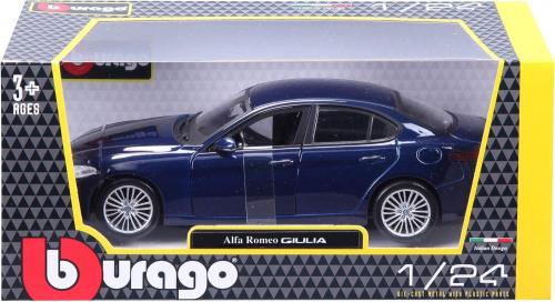 AUTO ALFA ROMEO GIULIA BLU IN SCALA 1:24