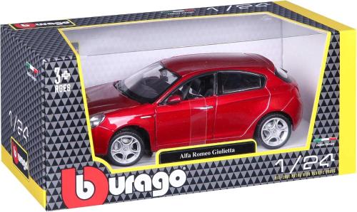 AUTO ALFA ROMEO GIULIETTA ROSSA IN SCALA 1:24