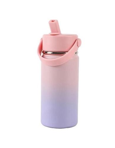 BORRACCIA BOTTIGLIA TERMICA 400 ML CON MANICO SFUMATA LILLA/ROSA