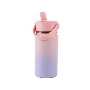 BORRACCIA BOTTIGLIA TERMICA 400 ML CON MANICO SFUMATA LILLA/ROSA