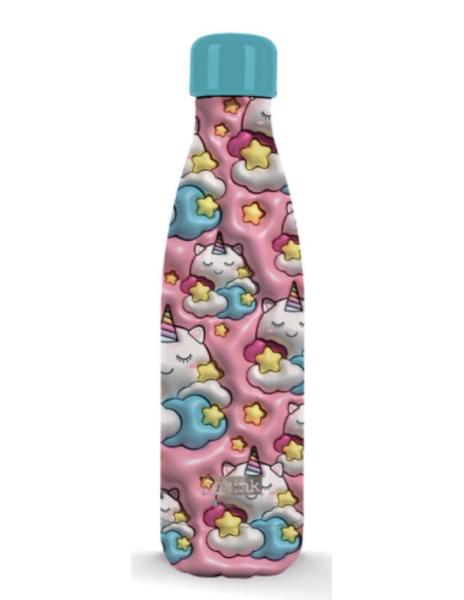 BORRACCIA BOTTIGLIA TERMICA 500 ML UNICORN 3D UNICORNO