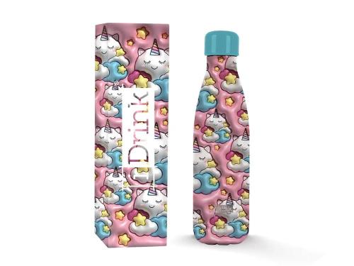 BORRACCIA BOTTIGLIA TERMICA 500 ML UNICORN 3D UNICORNO