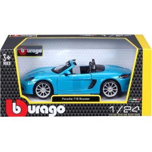 AUTO PORSCHE 718 BOXSTER BLU IN SCALA 1:24