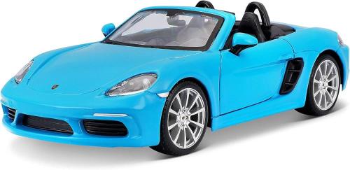 AUTO PORSCHE 718 BOXSTER BLU IN SCALA 1:24