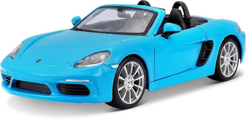 AUTO PORSCHE 718 BOXSTER BLU IN SCALA 1:24