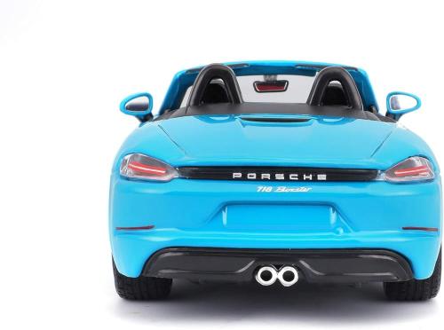 AUTO PORSCHE 718 BOXSTER BLU IN SCALA 1:24
