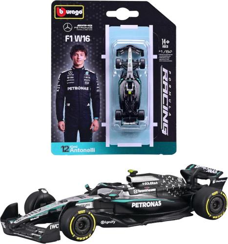 AUTO F1 FORMULA 1 MERCEDES AMG W16 KIMI ANTONELLI #12 IN SCALA 1:64