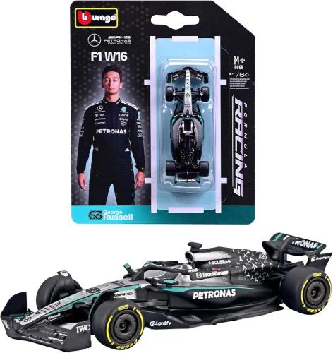 AUTO F1 FORMULA 1 MERCEDES AMG W16 GEORGE RUSSELL #63 IN SCALA 1:64