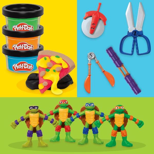 PLAY DOH TARTARUGHE NINJA SET COWABUNGA
