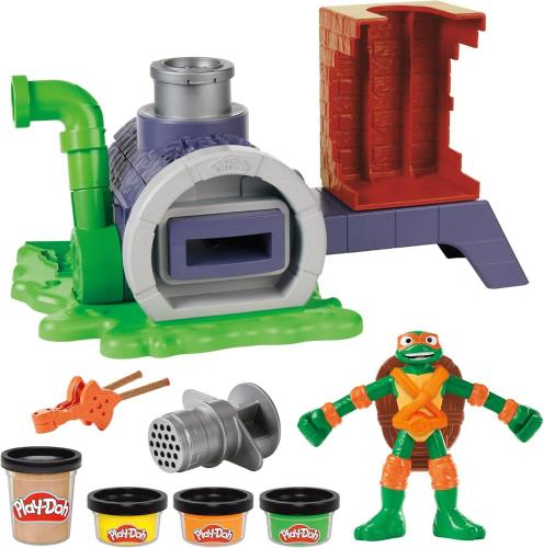 PLAY DOH TARTARUGHE NINJA PLAYSET SLICE AND BLAST PIZZA