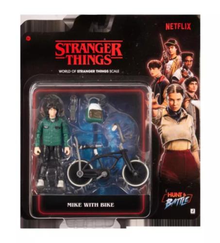 STRANGER THINGS PERSONAGGIO ARTICOLATO 10 CM MIKE CON BICICLETTA E ACCESSORI