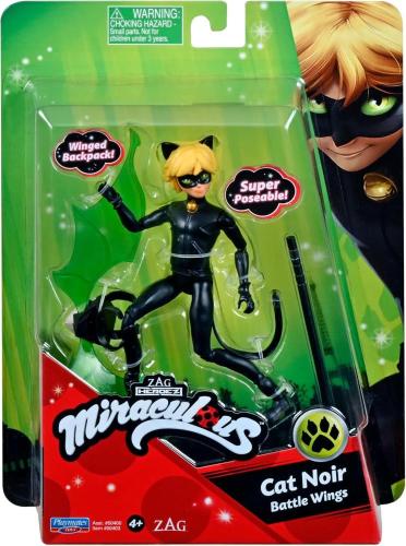 PERSONAGGIO ARTICOLATO 12 CM MIRACULOUS LADYBUG CAT NOIR CON ALI DA COMBATTIMENTO