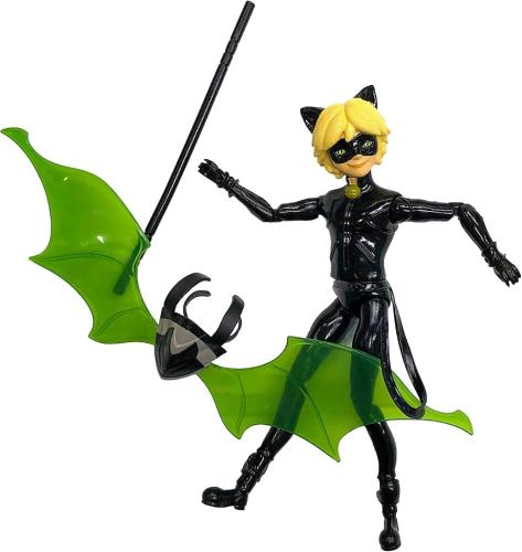PERSONAGGIO ARTICOLATO 12 CM MIRACULOUS LADYBUG CAT NOIR CON ALI DA COMBATTIMENTO