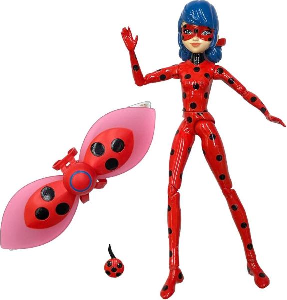 PERSONAGGIO ARTICOLATO 12 CM MIRACULOUS LADYBUG CON ALI DA COMBATTIMENTO