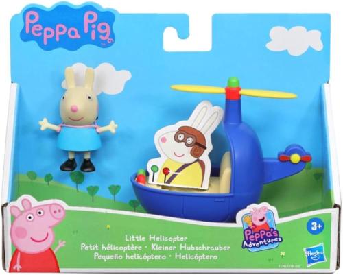 PEPPA PIG VEICOLO CON PERSONAGGIO ELICOTTERO CON CONIGLIO