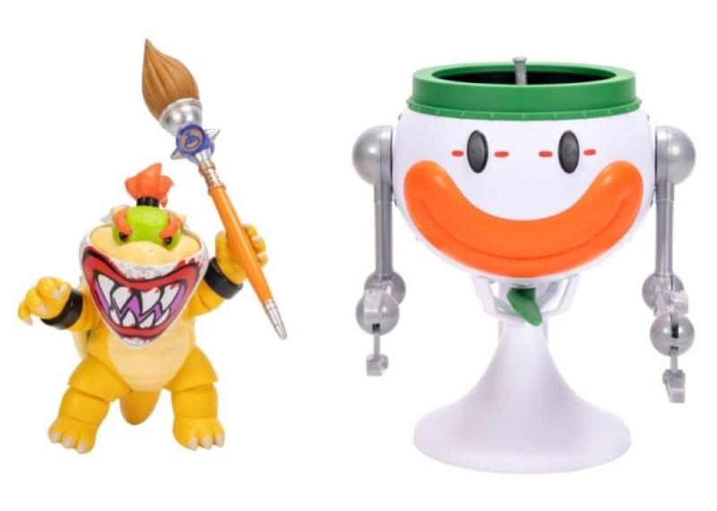 SUPER MARIO GALAXY MOVIE - PERSONAGGIO BOWSER JUNIOR CON MACCHINA VOLANTE CLOWN CAR