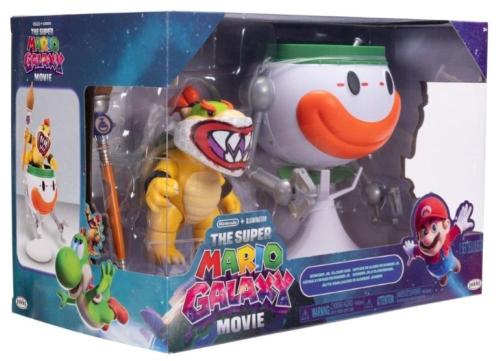 SUPER MARIO GALAXY MOVIE - PERSONAGGIO BOWSER JUNIOR CON MACCHINA VOLANTE CLOWN CAR