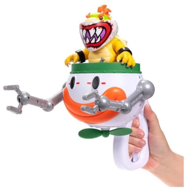 SUPER MARIO GALAXY MOVIE - PERSONAGGIO BOWSER JUNIOR CON MACCHINA VOLANTE CLOWN CAR