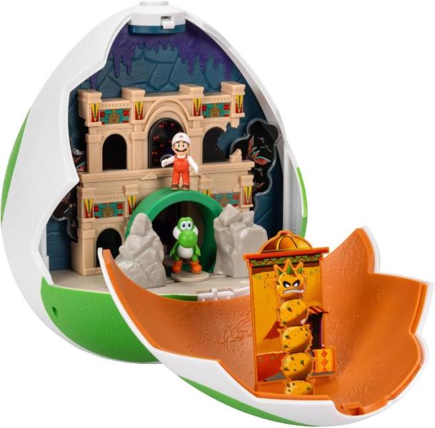 SUPER MARIO GALAXY MOVIE - PLAYSET UOVO DI YOSHI MINI WORLD 23 CM