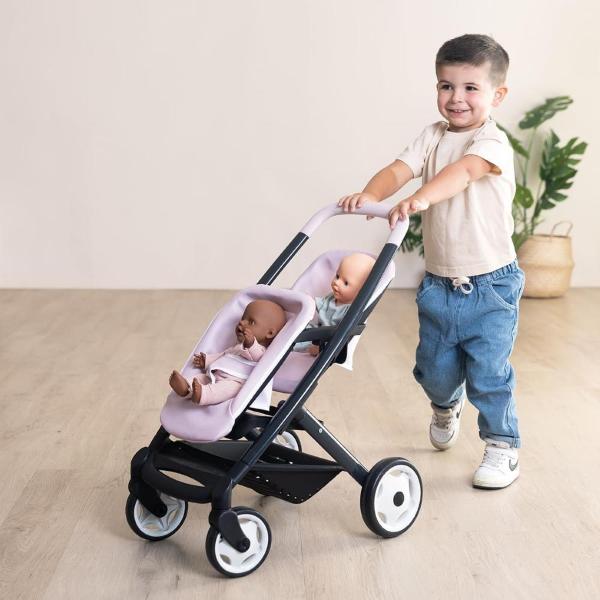 MAXI COSI PASSEGGINO GEMELLARE PER BAMBOLA TWINS ROSA