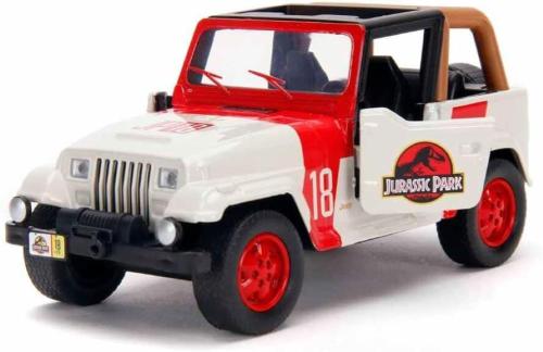AUTO JURASSIC WORLD JEEP WRANGLER IN SCALA 1:32