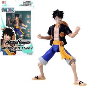 ONE PIECE ANIME HEROES MONKEY D.LUFFY DRESSROSA PERSONAGGIO ARTICOLATO 17 CM
