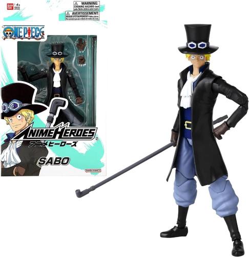 ONE PIECE ANIME HEROES SABO PERSONAGGIO ARTICOLATO 17 CM