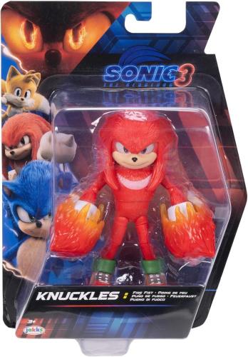 SONIC 3 MOVIE PERSONAGGIO KNUCKLES CON PUGNI INFUOCATI ARTICOLATO 13 CM 430984