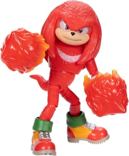 SONIC 3 MOVIE PERSONAGGIO KNUCKLES CON PUGNI INFUOCATI ARTICOLATO 13 CM 430984