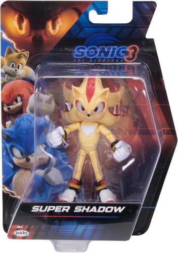 SONIC 3 MOVIE PERSONAGGIO SUPER SHADOW DORATO ARTICOLATO 13 CM 430984