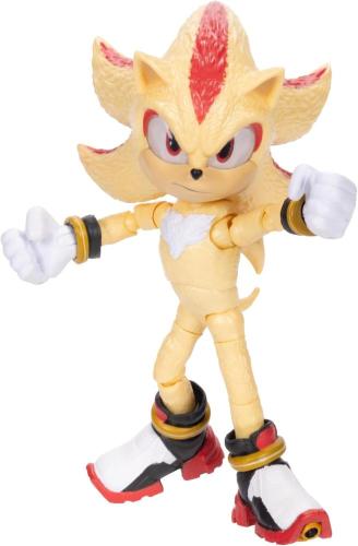 SONIC 3 MOVIE PERSONAGGIO SUPER SHADOW DORATO ARTICOLATO 13 CM 430984