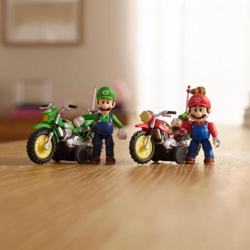 SUPER MARIO GALAXY MOVIE - MOTO SUPER MARIO CON PERSONAGGIO 6 CM