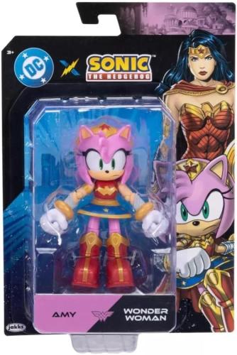 DC X SONIC - AMY NEI PANNI DI WONDER WOMAN PERSONAGGIO ARTICOLATO 13 CM