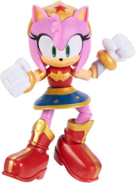 DC X SONIC - AMY NEI PANNI DI WONDER WOMAN PERSONAGGIO ARTICOLATO 13 CM