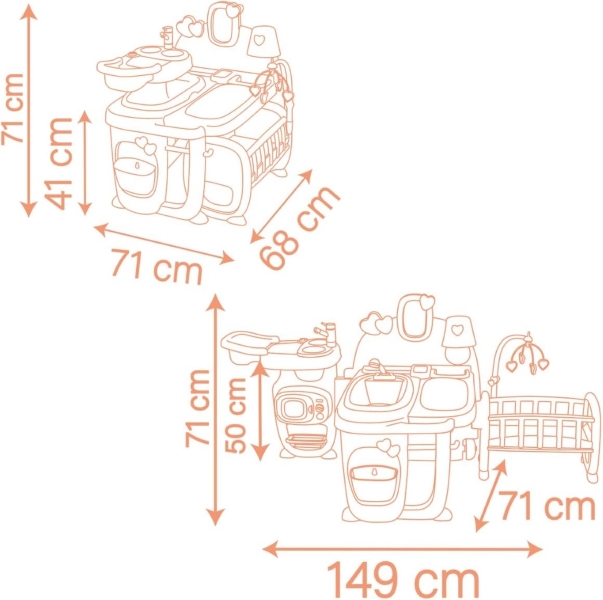 BABY NURSE CENTRO GIOCO DELLE BAMBOLE