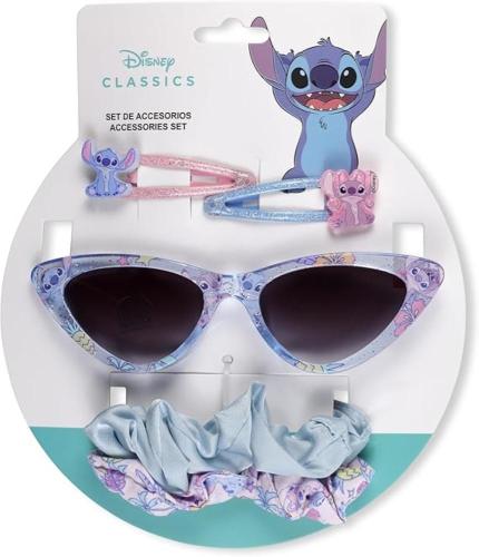 SET DI BELLEZZA ELASTICI, PINZE PER CAPELLI E OCCHIALI DA SOLE STITCH