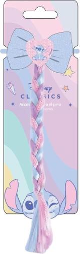 BEAUTY ELASTICO PER CAPELLI CON FIOCCO BLU E TRECCIA DECORATIVA