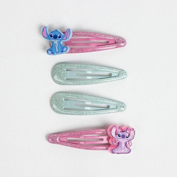 BEAUTY MOLLETTE CLIPS PER CAPELLI STITCH 4 PEZZI