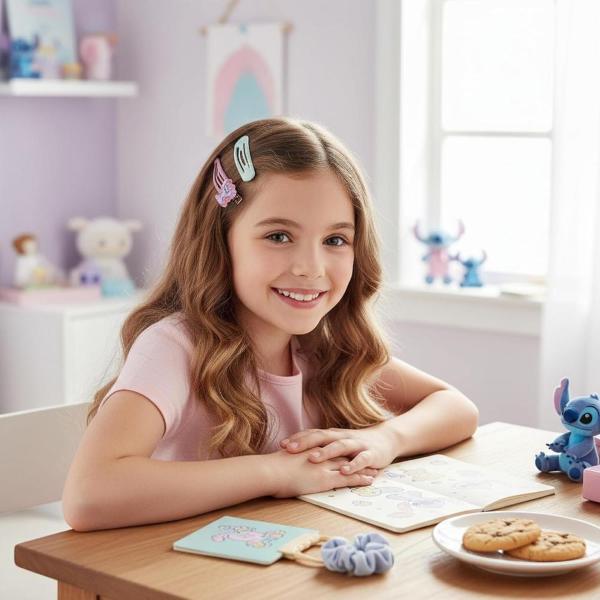 BEAUTY MOLLETTE CLIPS PER CAPELLI STITCH 4 PEZZI