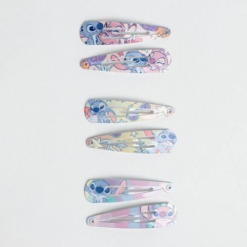 BEAUTY MOLLETTE CLIPS PER CAPELLI STITCH 6 PEZZI
