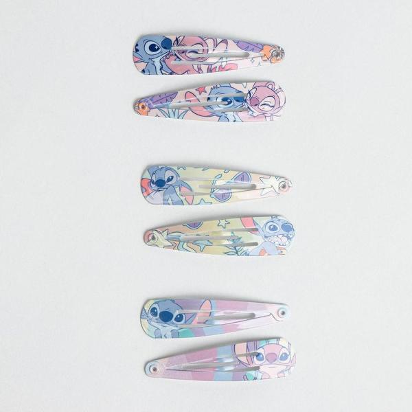 BEAUTY MOLLETTE CLIPS PER CAPELLI STITCH 6 PEZZI
