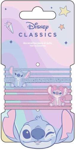 BEAUTY ELASTICO PER CAPELLI CON PERSONAGGIO STITCH 8 PEZZI